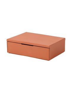 Ash Edge Desktop Monitor Riser - Terracotta (synthetic illustration; no displayed measurements)