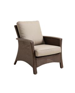 Keating 28 '' Wide Outdoor Chair With Cushions (synthetic illustration; no displayed measurements)