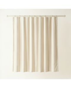 Harbor Brook Shower Curtain Hanging Flat From A Plain Rod - Cream (synthetic illustration; no displayed measurements)