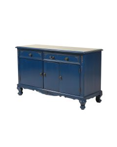Antique Buffet Sideboard Console Table , Blue