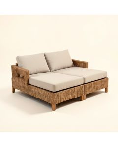 Whitnash 3 Piece Rattan Patio Daybed (synthetic illustration; no displayed measurements)