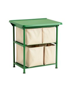 Glen Bridge Laundry Sorting Station With Plain Removable Bags - Green (synthetic illustration; no displayed measurements)