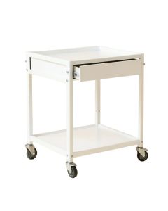 Willow Bend Empty Rolling Workshop Cart - White