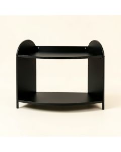 Reed Edge Desktop Shelving Unit - Black (synthetic illustration; no displayed measurements)