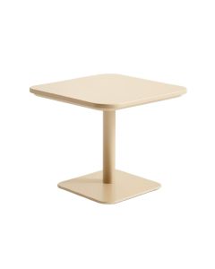 Slate Arc Compact Balcony Table - Beige