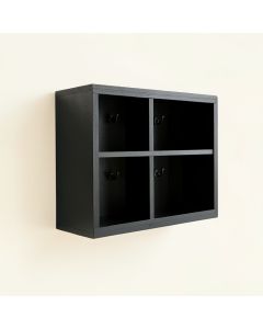 Brook Crest Wall-Mounted Entryway Organizer Shelf - Black (synthetic illustration; no displayed measurements)