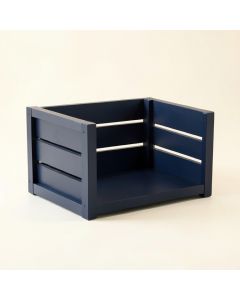 Dawn Bend Empty Furniture-Style Pet Crate - Navy (synthetic illustration; no displayed measurements)