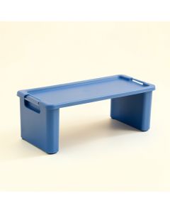 Dawn Dale Narrow Outdoor Storage Bench - Blue (synthetic illustration; no displayed measurements)