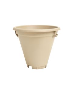 River Bend Empty Railing Planter With Integral Brackets - Beige