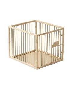 Shore Branch Empty Furniture-Style Pet Crate - Beige