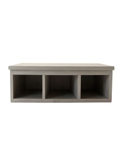 Birch Bluff Shoe Storage Bench - Gray