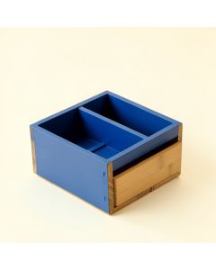 Olive Branch Empty Coffee-Station Organizer - Blue (synthetic illustration; no displayed measurements)
