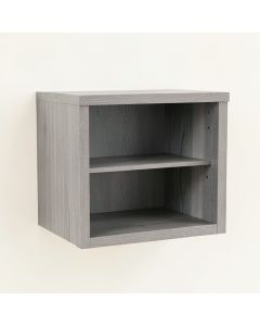 Brook Bridge Wall-Mounted Shelf - Gray (synthetic illustration; no displayed measurements)