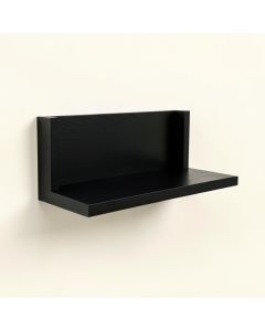 Stone Bend Wall-Mounted Shelf - Black (synthetic illustration; no displayed measurements)