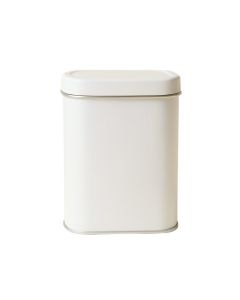 Spruce Bend Storage Canister With Lid - White