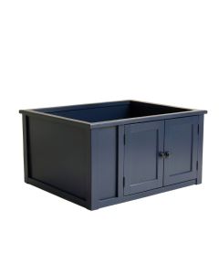 Rowan Falls Empty Furniture-Style Litter Enclosure - Navy (synthetic illustration; no displayed measurements)