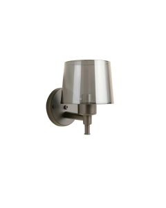 Ridge Crest Wall Sconce Mounted On A Plain Wall - Gray