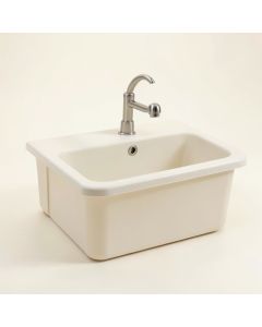 Single Bowl 33 '' L X 22 '' W Farmhouse/Apron Kitchen Sink (synthetic illustration; no displayed measurements)