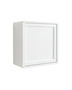 Heath Edge Wall-Mounted Entry Cabinet - White (synthetic illustration; no displayed measurements)