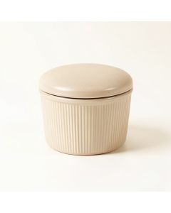 Stone Bend Storage Canister With Lid - Beige (synthetic illustration; no displayed measurements)