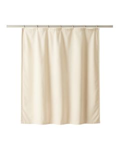 Wren Branch Shower Curtain Hanging Flat From A Plain Rod - Ivory (synthetic illustration; no displayed measurements)