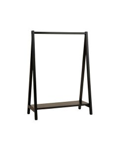 Pine Arc Empty Garment Rack - Black (synthetic illustration; no displayed measurements)