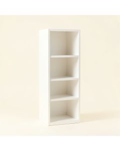 Pine Dell Narrow Cubby Tower - White (synthetic illustration; no displayed measurements)