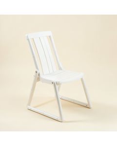 Slate Crossing Folding Outdoor Chair - White (synthetic illustration; no displayed measurements)
