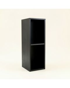 Laurel Crossing Narrow Cubby Tower - Black (synthetic illustration; no displayed measurements)