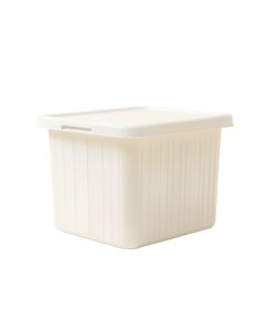 Dawn Bend Closed Outdoor Storage Box - White