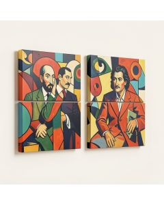 By Pablo Picasso - 2 Piece Floater Frame Print Set On Canvas (synthetic illustration; no displayed measurements)