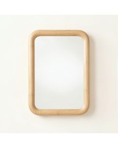 Linden Canyon Framed Wall Mirror - Beige (synthetic illustration; no displayed measurements)