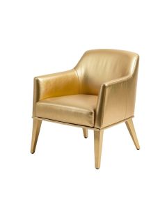 Jay Windsor Back Arm Chair In Gold (synthetic illustration; no displayed measurements)