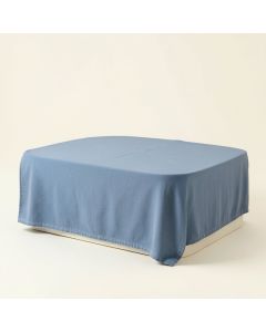 Brook Edge Flat Bed Sheet - Blue (synthetic illustration; no displayed measurements)