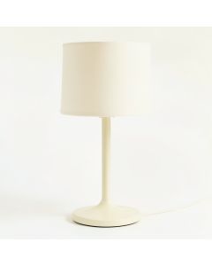 Clay Brook Table Lamp With A Plain Fabric Shade - Cream (synthetic illustration; no displayed measurements)