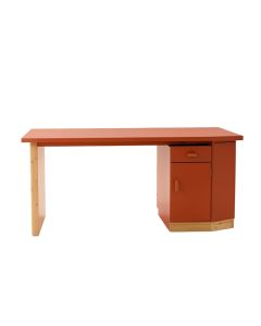 Elm Bend Empty Workshop Workbench - Terracotta (synthetic illustration; no displayed measurements)