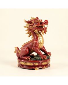 Asian Zen Dragon Garden Welcome Statue (synthetic illustration; no displayed measurements)