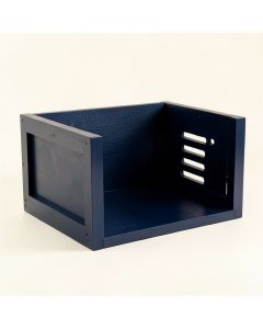 Cove Falls Empty Furniture-Style Pet Crate - Navy (synthetic illustration; no displayed measurements)