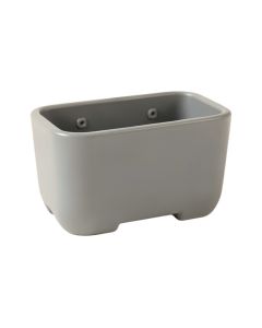 Briar Canyon Empty Railing Planter With Integral Brackets - Gray (synthetic illustration; no displayed measurements)