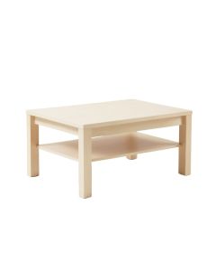 Ridge Arc Coffee Table - Ivory (synthetic illustration; no displayed measurements)