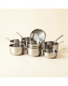 Ayesha Home Collection Stainless Steel Cookware Set , 11-Piece (synthetic illustration; no displayed measurements)