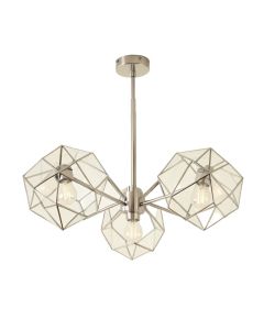 Osmanu 3-Light Shaded Chandelier Geometric Chandelier