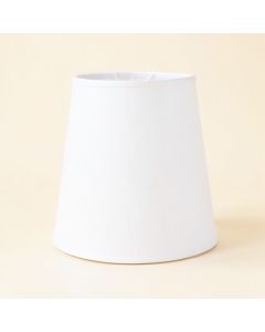 Mnm 15.7 '' H X 20.9 '' W Linen Novelty Lamp Shade ( Screw On ) In White (synthetic illustration; no displayed measurements)