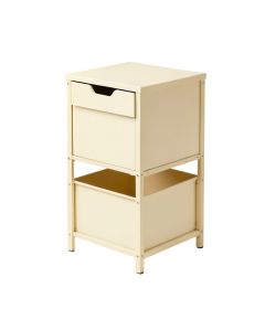 Harbor Brook Freestanding Pull-Out Hamper Cabinet - Ivory (synthetic illustration; no displayed measurements)