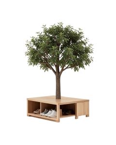 Verdi Hall Tree With Bench And Shoe Storage