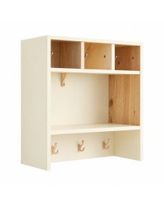 Dawn Dell Wall-Mounted Entryway Organizer Shelf - Cream