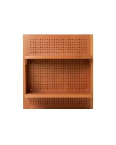 Ridge Crest Empty Wall-Mounted Tool Organizer Panel - Terracotta (synthetic illustration; no displayed measurements)