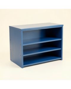 Cliff Bend Low Bookcase - Blue (synthetic illustration; no displayed measurements)