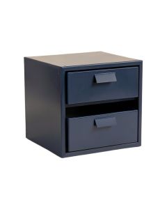 Glen Dell Small-Parts Storage Drawer Cabinet - Navy (synthetic illustration; no displayed measurements)