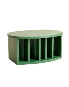 Clay Bend Shoe Storage Bench - Green (synthetic illustration; no displayed measurements)